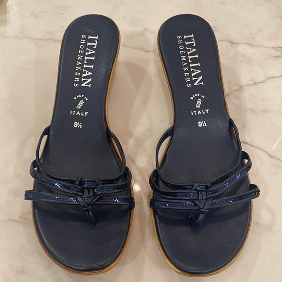 Italian Shoemakers Sandals Size 9 1/2 - Picture 1 of 6